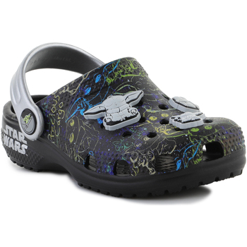 Schuhe Jungen Sandalen / Sandaletten Crocs Classic Grogu Clog T Black 207894-001 Multicolor