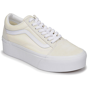 Schuhe Damen Sneaker Low Vans Old Skool Stackform Beige