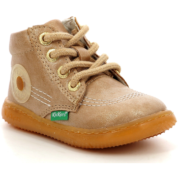 Schuhe Kinder Boots Kickers Kickbubbly Beige