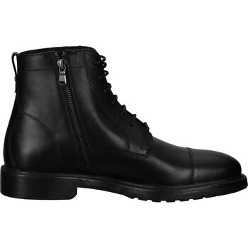 Schuhe Herren Boots Geox Stiefelette Schwarz