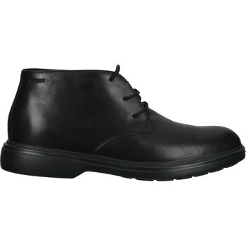 Schuhe Herren Boots Geox Stiefelette Schwarz