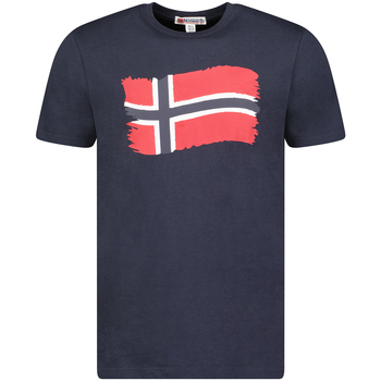 Kleidung Herren T-Shirts Geographical Norway SX1078HGN-BLUE Blau