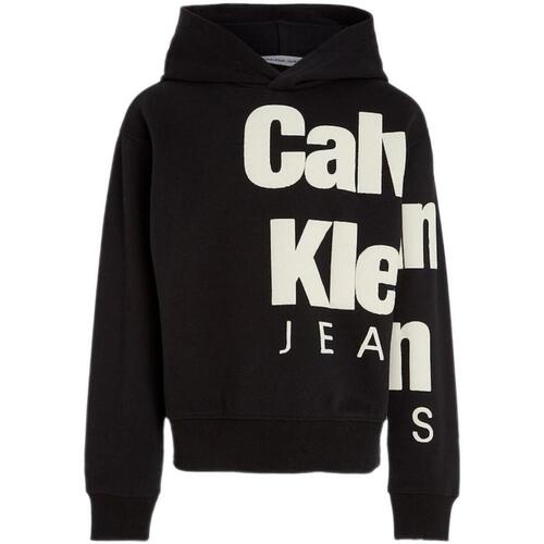 Kleidung Jungen Sweatshirts Calvin Klein Jeans  Schwarz