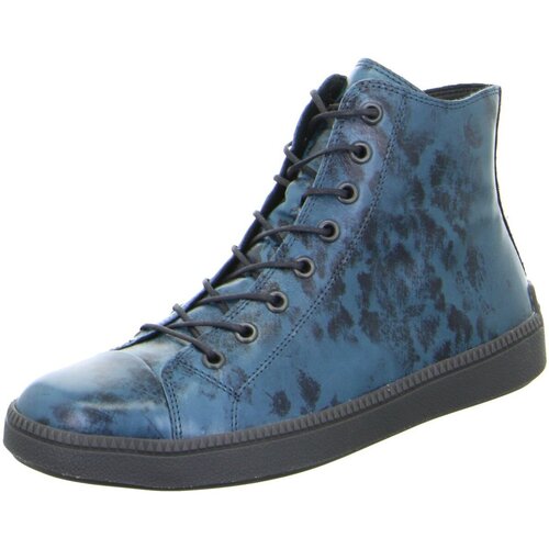 Schuhe Damen Stiefel Think Stiefeletten Turna Sneaker atlantic kombi 3-000635-7010 Blau