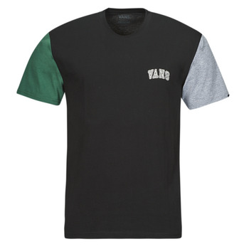 Kleidung Herren T-Shirts Vans COLORBLOCK VARSITY SS TEE Schwarz