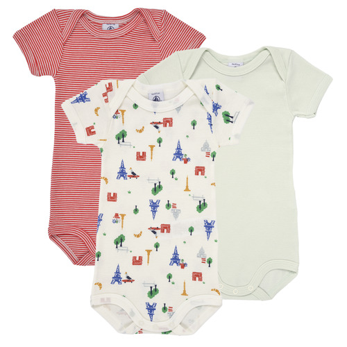 Kleidung Kinder Pyjamas/ Nachthemden Petit Bateau US MC PARIS X3 Multicolor