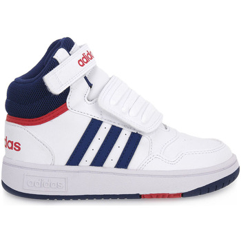 Schuhe Jungen Multisportschuhe adidas Originals HOOPS 3 MID AC I Weiss