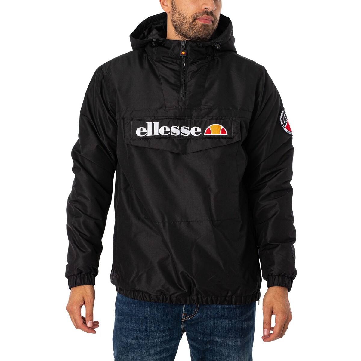 Kleidung Herren Trainingsjacken Ellesse Monterini-Pulloverjacke Schwarz