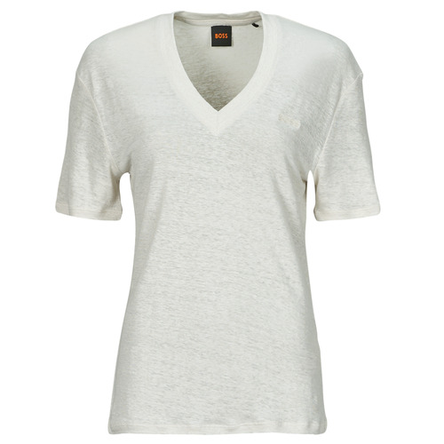 Kleidung Damen T-Shirts BOSS C_Ela Weiss