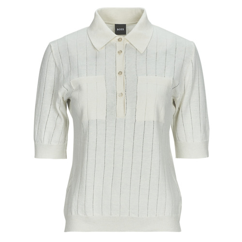 Kleidung Damen Polohemden BOSS Flicity Creme