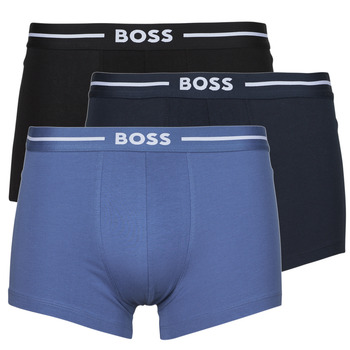 Unterwäsche Herren Boxer BOSS Trunk 3P Bold Schwarz / Blau / Marine