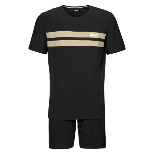 Kleidung Herren Pyjamas/ Nachthemden BOSS Balance Short Set Schwarz