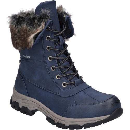 Schuhe Damen Stiefel Westland Chambery 04, blau-kombi Blau