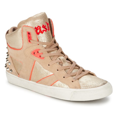 Schuhe Damen Sneaker High Ash SPIRIT Beige / Rosa