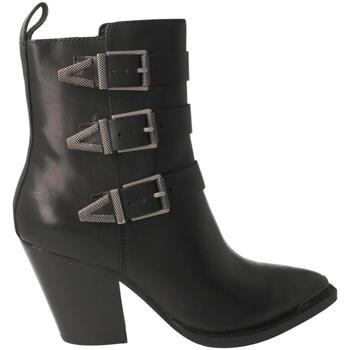 Schuhe Damen Low Boots Ash  Schwarz