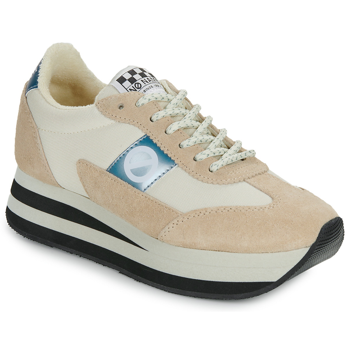 Schuhe Damen Sneaker Low No Name FLEX M JOGGER W Beige / Weiss / Türkis