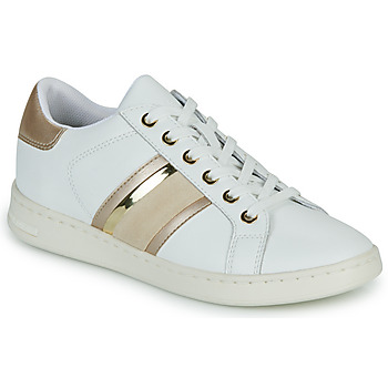 Schuhe Damen Sneaker Low Geox D JAYSEN Weiss / Gold