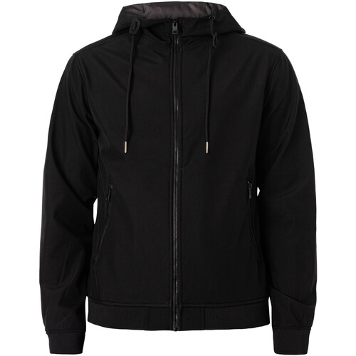 Kleidung Herren Trainingsjacken Jack & Jones Soft Shell Jacke Schwarz