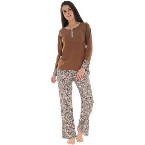 Kleidung Damen Pyjamas/ Nachthemden Pilus AGATHE Braun