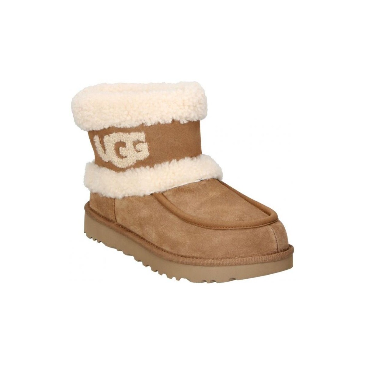 Schuhe Damen Low Boots UGG ULTRA MINI  FLUFF Braun