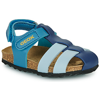 Schuhe Jungen Sandalen / Sandaletten Geox B SANDAL CHALKI BOY Blau