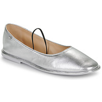 Schuhe Damen Ballerinas Coach EMILIA METALLIC LTH Silbern