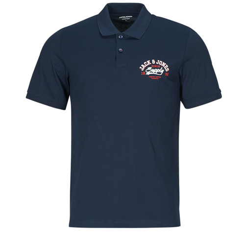 Kleidung Herren Polohemden Jack & Jones JJELOGO POLO SS 2 COL SS24 SN Marine