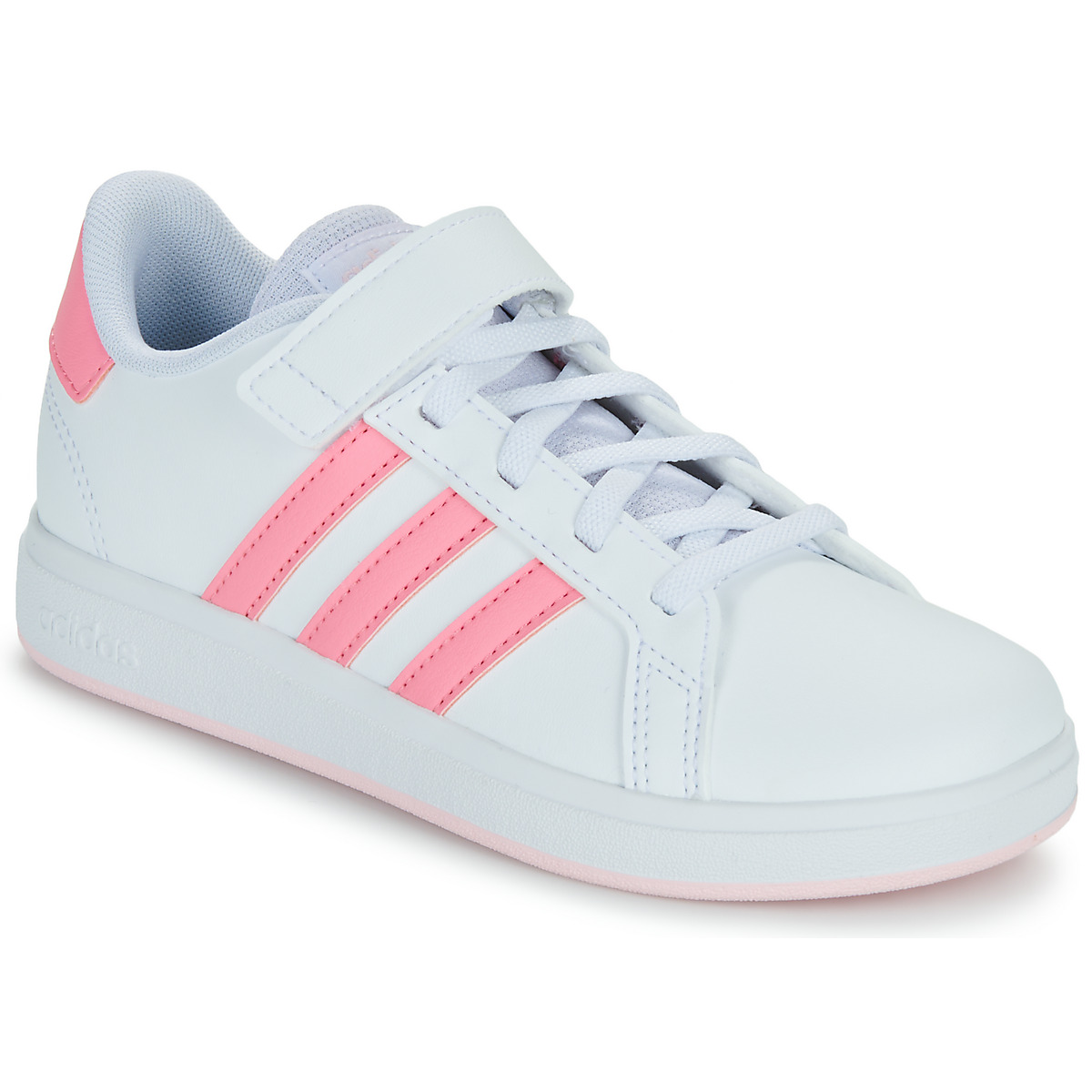 Schuhe Mädchen Sneaker Low Adidas Sportswear GRAND COURT 2.0 EL K Weiss / Rosa