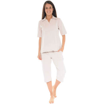 Kleidung Damen Pyjamas/ Nachthemden Pilus YUMI Beige