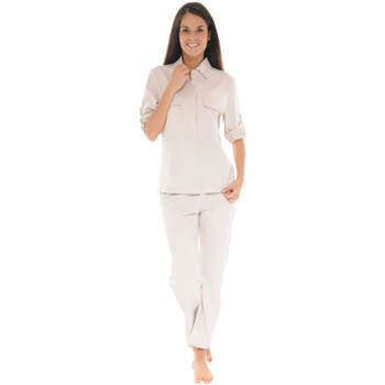 Kleidung Damen Pyjamas/ Nachthemden Pilus YUMI Beige