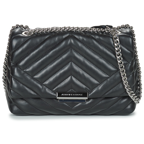 Taschen Damen Umhängetaschen Armani Exchange CROSSBODY M Schwarz