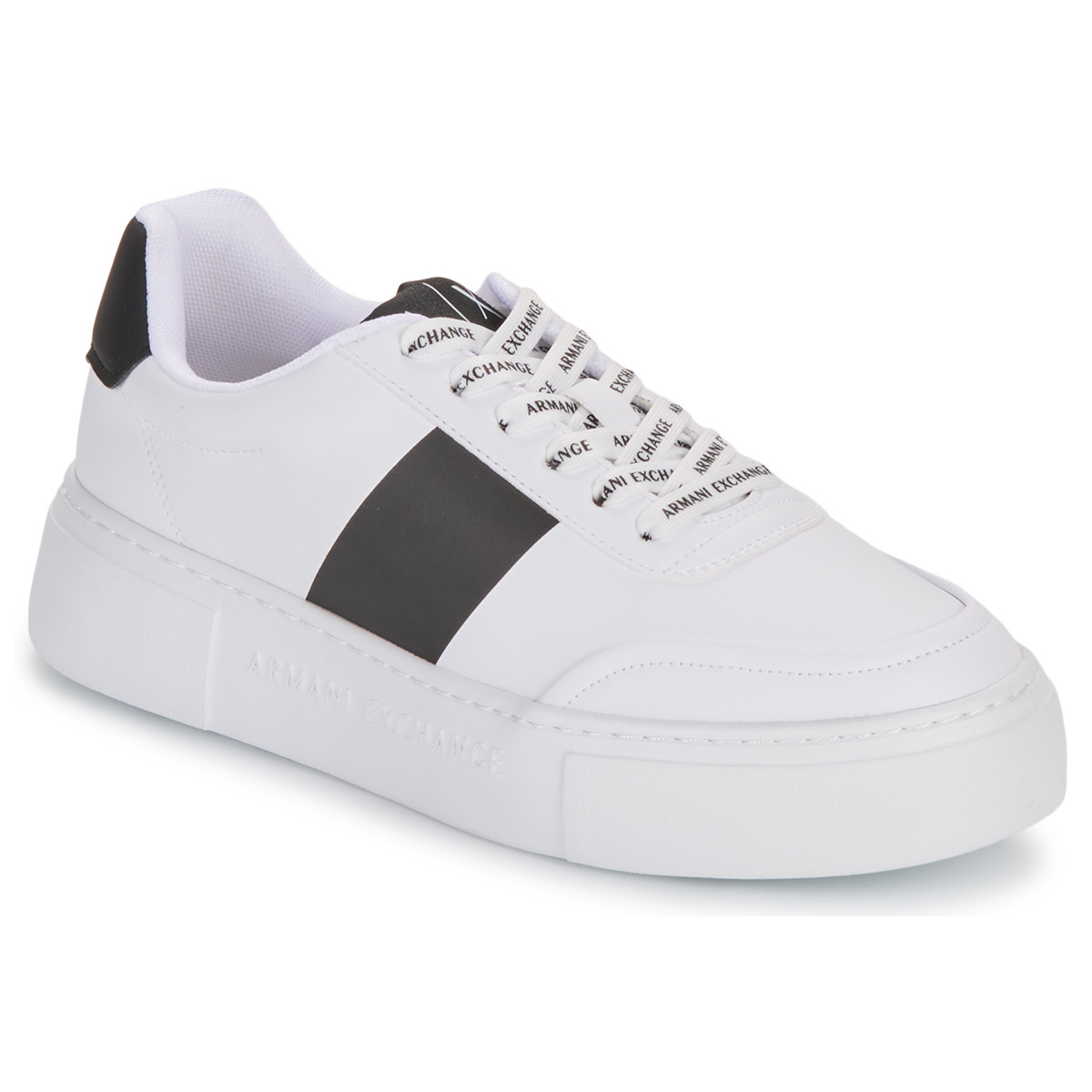 Schuhe Damen Sneaker Low Armani Exchange XDX134 Weiss / Schwarz