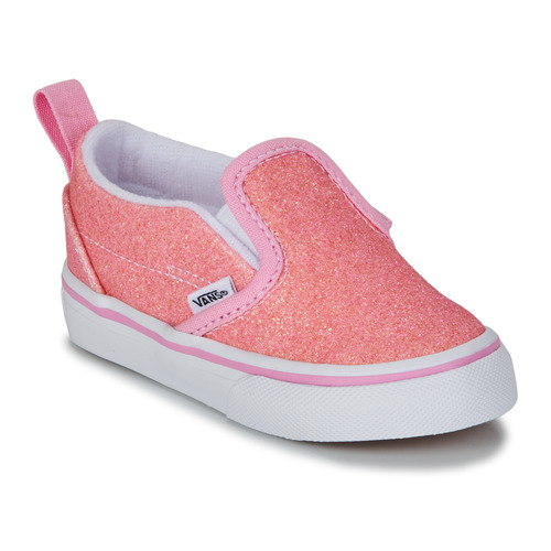 Schuhe Mädchen Slip on Vans TD Slip-On V GLITTER PINK Rosa / Glitterfarbe