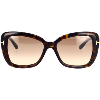 Uhren & Schmuck Sonnenbrillen Tom Ford Maeve FT1008/S 52F Sonnenbrille Braun