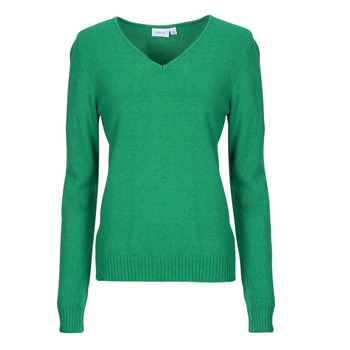 Kleidung Damen Pullover Vila VIRIL V NECK Grün