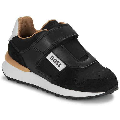 Schuhe Jungen Sneaker Low BOSS CASUAL J50862 Schwarz