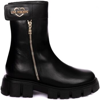 Schuhe Damen Stiefel Love Moschino  Schwarz