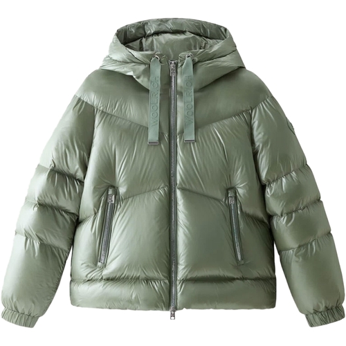 Kleidung Damen Daunenjacken Woolrich WOU0927FRUT3085-GREY Grün