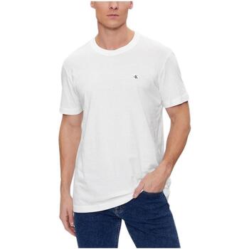 Kleidung Herren T-Shirts Calvin Klein Jeans  Weiss