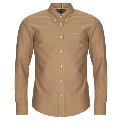 Kleidung Herren Langärmelige Hemden BOSS H-ROAN-BD-E-C1-243 Camel