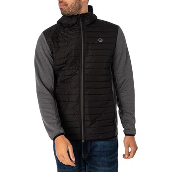 Kleidung Herren Trainingsjacken Jack & Jones Multi gesteppte Jacke Schwarz