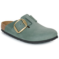 Schuhe Damen Pantoletten / Clogs Birkenstock Boston Big Buckle LENB Thyme Grau / Blau