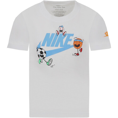 Kleidung Jungen T-Shirts Nike 86J625 Weiss