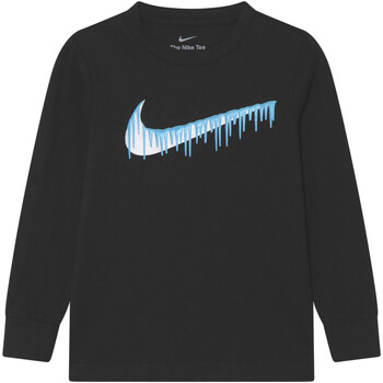 Kleidung Jungen Langarmshirts Nike 86K362 Schwarz