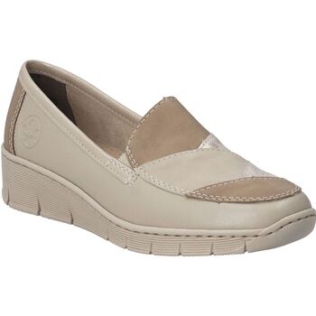 Schuhe Damen Slipper Rieker 53785 Beige