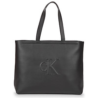 Taschen Damen Shopper / Einkaufstasche Calvin Klein Jeans SCULPTED SLIM TOTE34 DEBOSS Schwarz