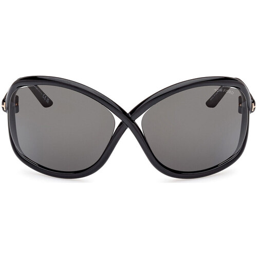 Uhren & Schmuck Sonnenbrillen Tom Ford Bettina Sonnenbrille FT1068/S 01A Schwarz