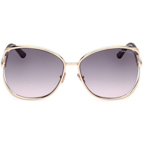 Uhren & Schmuck Damen Sonnenbrillen Tom Ford Marta FT1091/S 28B Sonnenbrille Gold