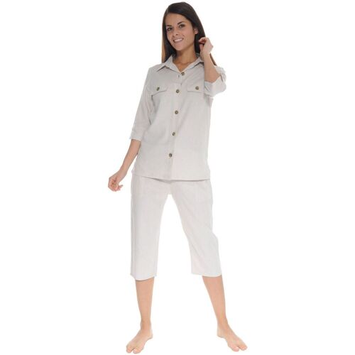 Kleidung Damen Pyjamas/ Nachthemden Pilus OLYMPIE Beige