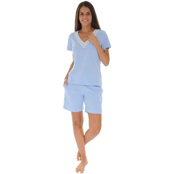 Kleidung Damen Pyjamas/ Nachthemden Pilus ELISA Blau